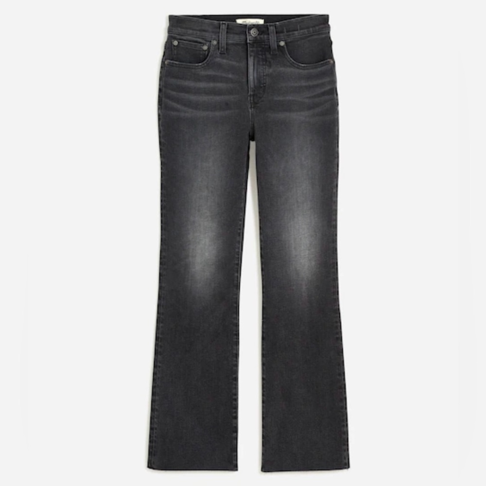 Madewell Mid-Rise Kick Out Jeans, Black - Size 30P (VGUC)